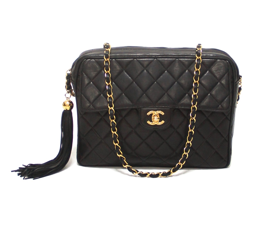 Chanel Quilted Lambskin Leather Camera Bag