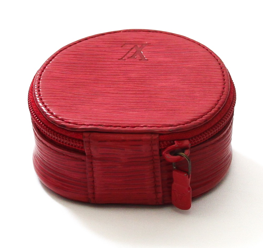 Louis Vuitton Red Epi Ecrin Bijoux Jewelry Case - Yoogi's Closet