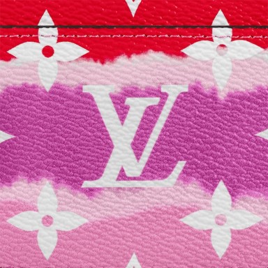 Louis Vuitton Red Tie-Dye Giant Monogram Escale Coated Canvas