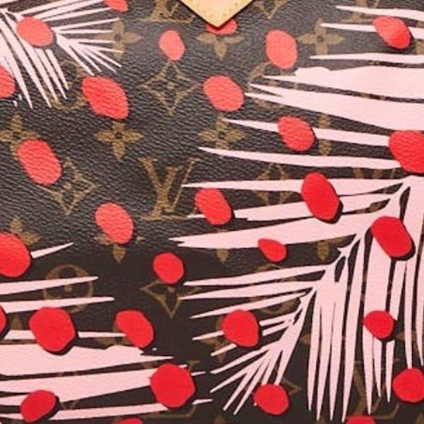 Louis Vuitton Pattern Print, Red Monogram Jungle Dots ILLUSTRE Bag Charm