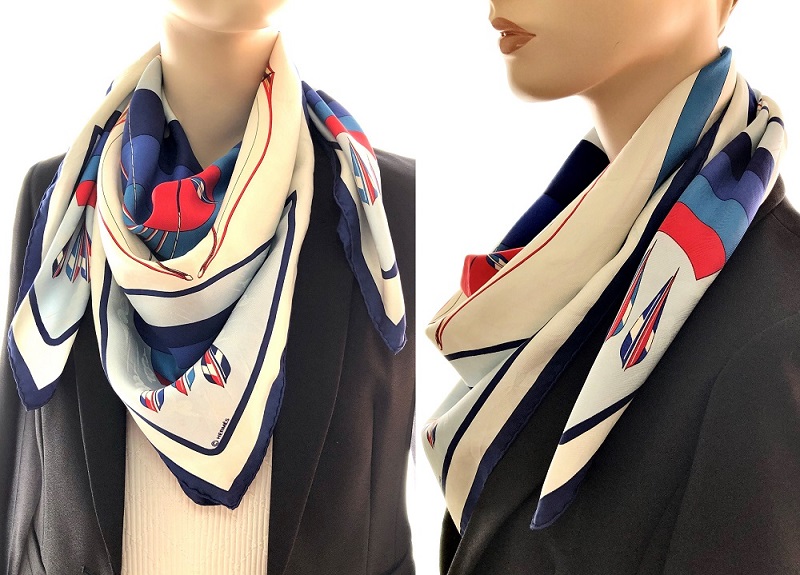 how to wear hermes silk scarf