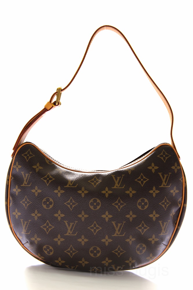 Brown Louis Vuitton Monogram Croissant MM Hobo Bag