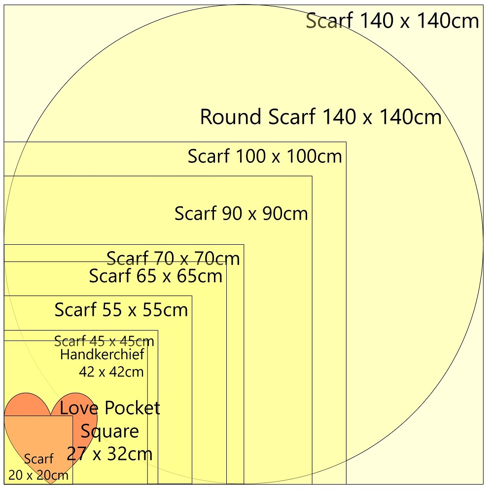 hermes scarf measurements