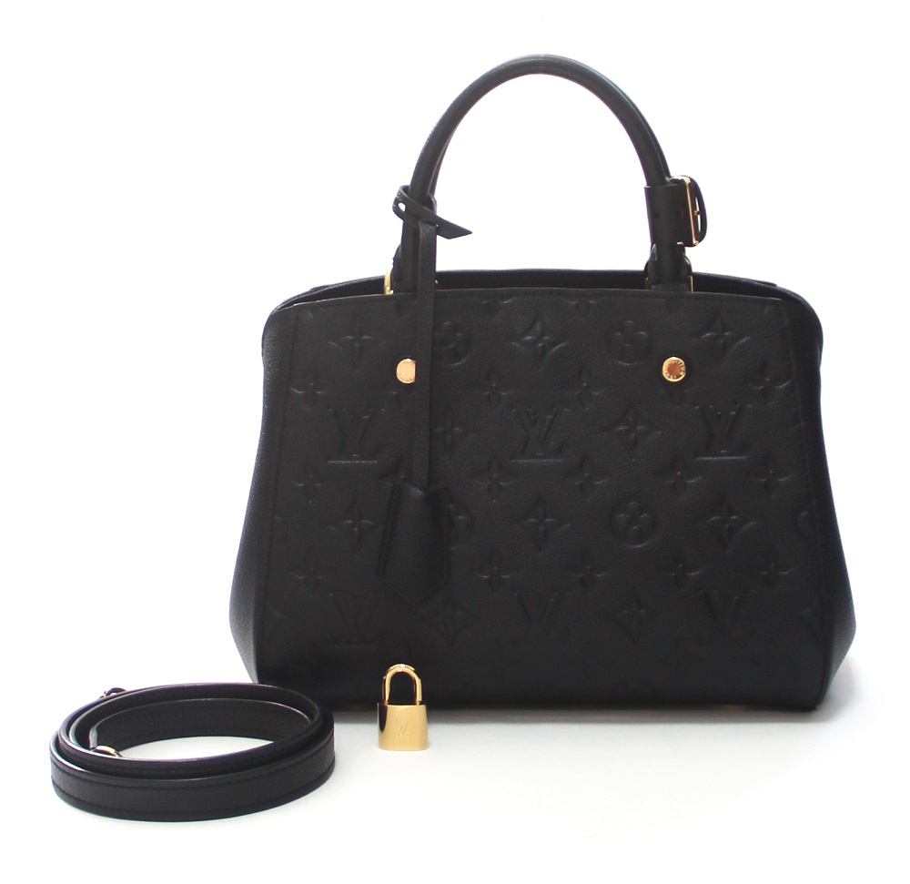 Louis Vuitton Montaigne Handbag Monogram Empreinte Leather Bb