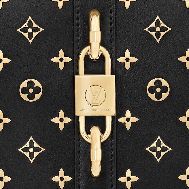 Louis Vuitton Goldtone Metal Malletier 1854 Key Chain - Yoogi's Closet